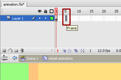 selecting a frame in flash cs3