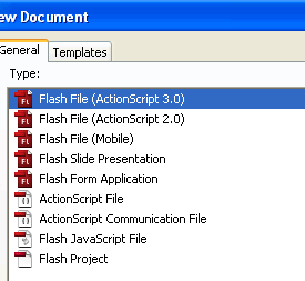 new flash cs3 document actionscript 3.0