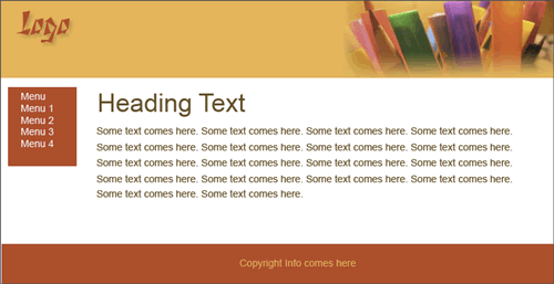 sample Create the Photoshop Website Design Template