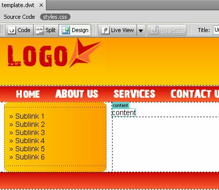 submenu